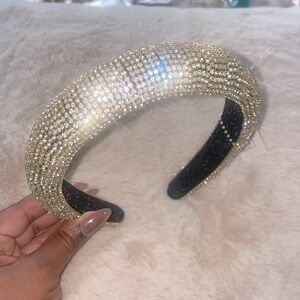 Gold rhinestone headband
